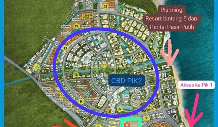 Dijual Tanah di Cbd Pik2 (Cluster Manhattan), Tangerang.