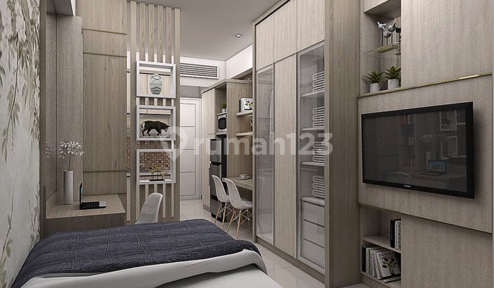 Disewakan Baru Gress Minimalis Apartemen Benson Studio Siap Huni Luas 27M Balcony View City Lt23 Connect Pakuwon Mall Surabaya Barat