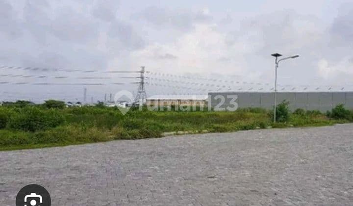 Dijual Cepat Tanah Industri Pergudangan Romokalisari Surabaya Urukan Padat Sudah Paving Akses Dekat Tol