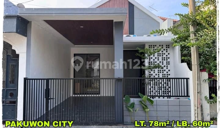 DIJUAL RUMAH 1 LANTAI BARU GRESS FULL FURNISH PAKUWON CITY GRIYA ASRI