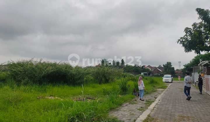 Tanah Strategis Tengah Kota View Sawah dan Gunung Merapi