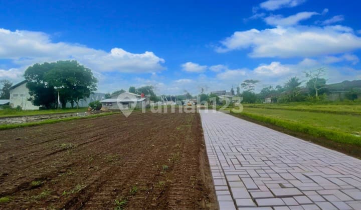 2 Tanah SHM Sleman Barat Jl Jogja-Magelang View Sawah Eksotis