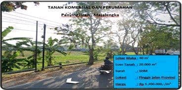 Tanah Komersial Dan Perumahan
