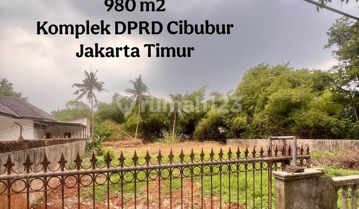 Dijual Tanah 980 M2 Komplek Dprd Dki Cibubur