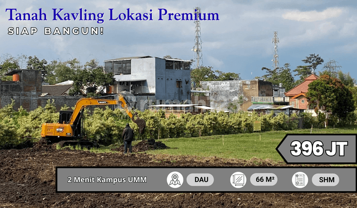 Tanah Siap Bangun di Dau Malang Dekat Kampus UMM