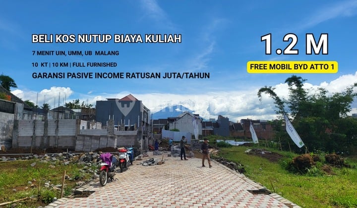 Cluster Boarding House 10 Rooms Fully Furnished SHM Malang City