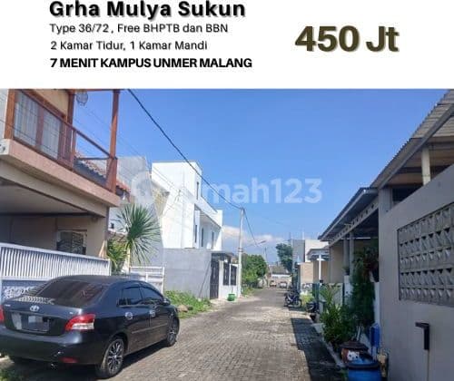 Rumah Murah Kota Malang Lokasi 8 Menit Kampus Ub
