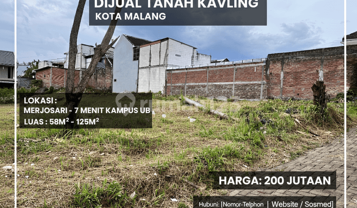 Tanah 200 Jutaa Kota Malang Lokasi 8 Meni Ub