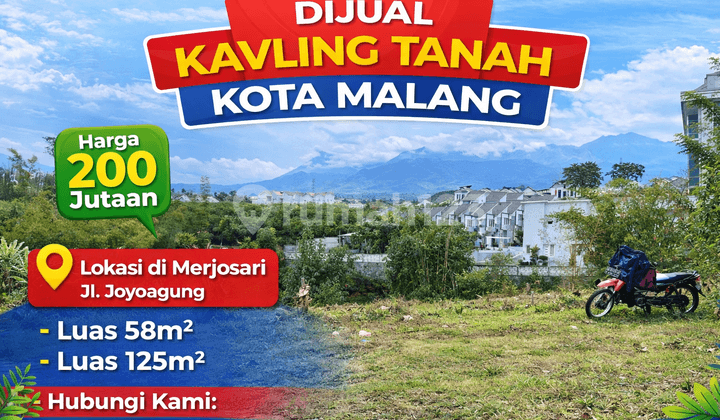 Tanah Strategis Merjosari Kota Malang 8 Menit Kampus Ub