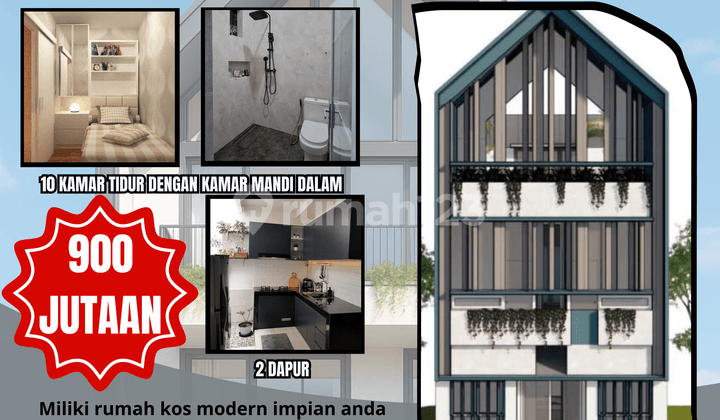 Jual Rumah Kost Premium Dan Modern Dengan PAssive income 264 Juta Selama 2 Tahun Jual Rumah Kost Premium Dan Modern Dengan PAssive income 264 Juta Selama 2 Tahun