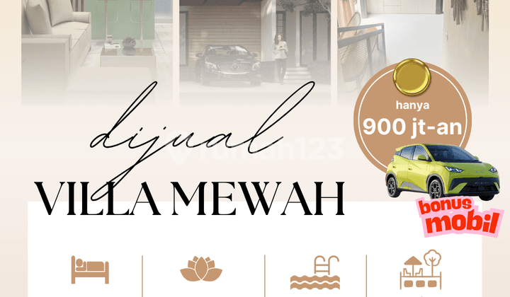 Villa Mewah Full View Pegunungan dan City Light Kota Batu SHM