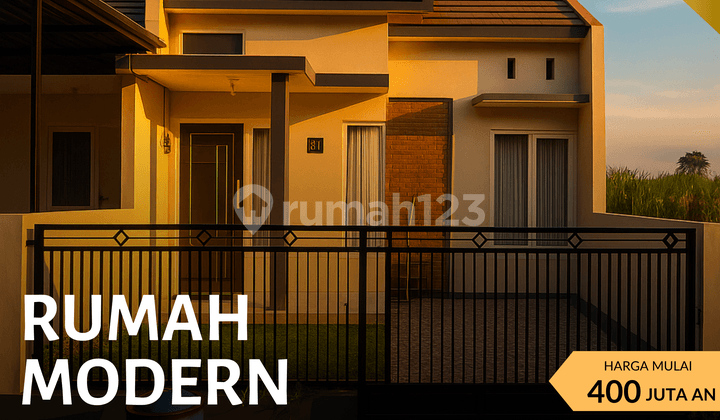 DIJUAL CEPAT RUMAH MODERN MINIMALIS LEGALITAS SHM LOKASI BELAKANG KAMPUS UMM