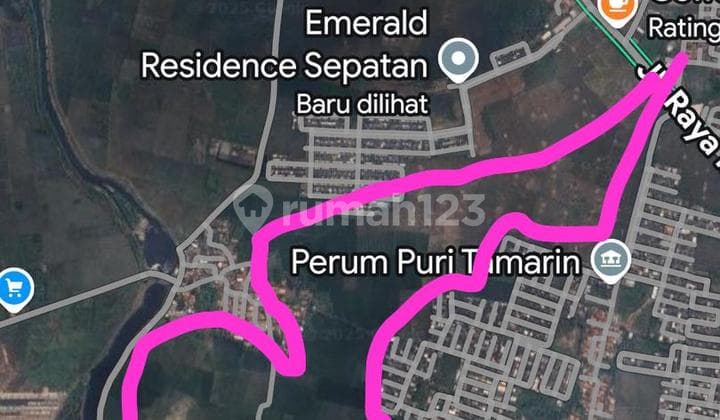 Dijual Lahan Kosong Samping/ Belakang Emerald Residence Sepatan, Kab Tangerang
