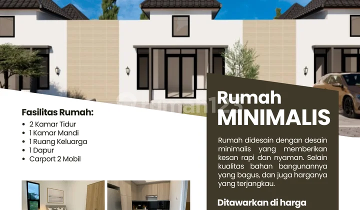 Bisa KPR Free Biaya Notaris dan BPHTB Rumah Komersil Tropis Minimalis