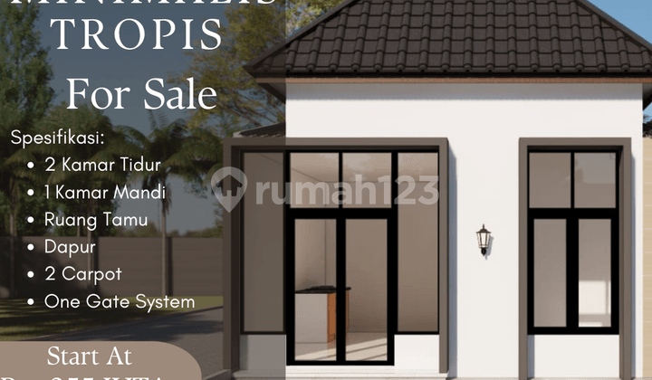 Rumah Minimalis Tropis Harga Terjangkau Lokasi Strategis SHM