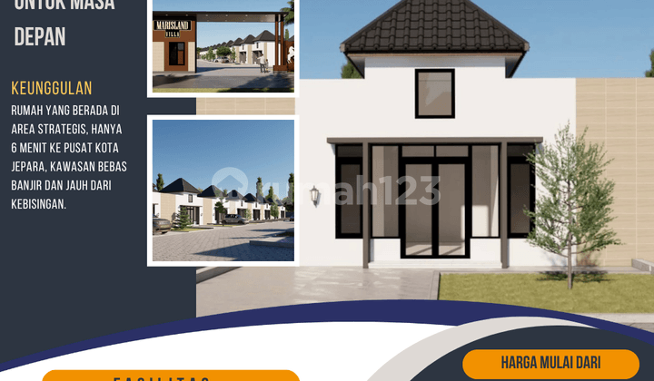 Rumah 1 Lantai 2 Kamar Tidur Lokasi Strategis