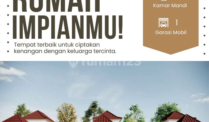 Dijual Rumah Minimalis Modren 3 Kamar Tidur + Kolam Renang
