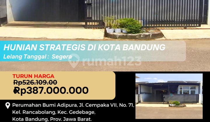 Hunian Strategis di Kota Bandung — Harga Turun!