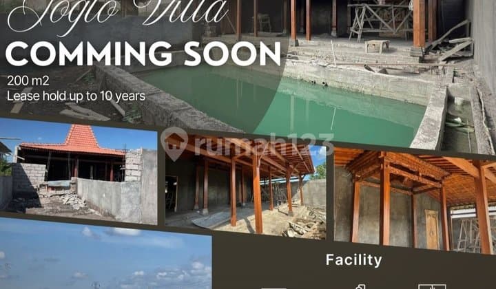 Disewakan Tanah 200M2 di Kedungu Dg Villa Baru Non Finishing