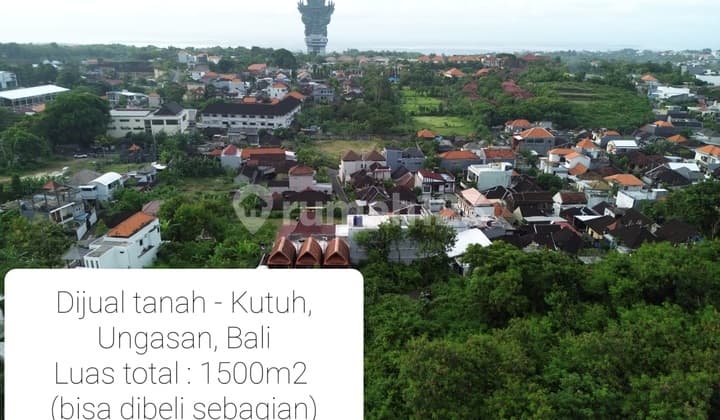 EN: Land for Sale 1500M2 (Mi. 500m2) Kutuh - Ungasan