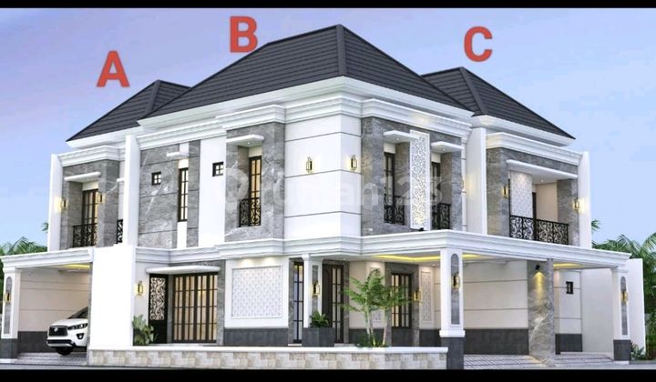 Rumah Baru (B) Hook Gress American Style 2 Lantai SHM Siap Huni Kertajaya Indah Surabaya