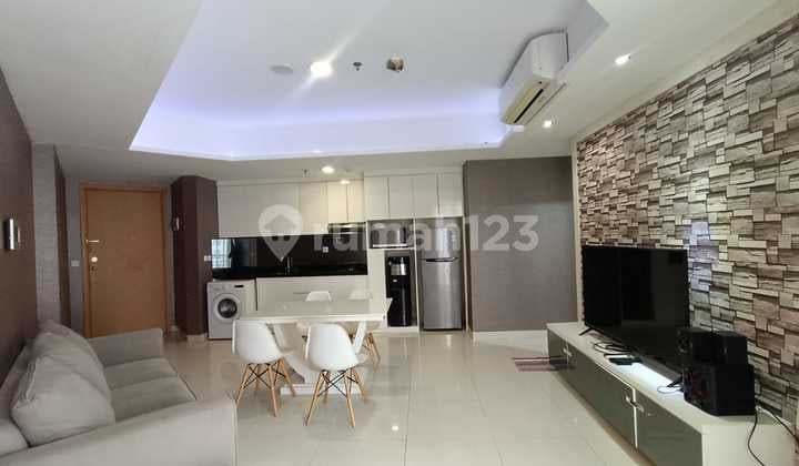 Jual Cepat Unit Bagus!!! Apt Mansion Kemayoran Jasmine Twr Dorada. Posisi Hoek, 2 View. Balkon Besar!!