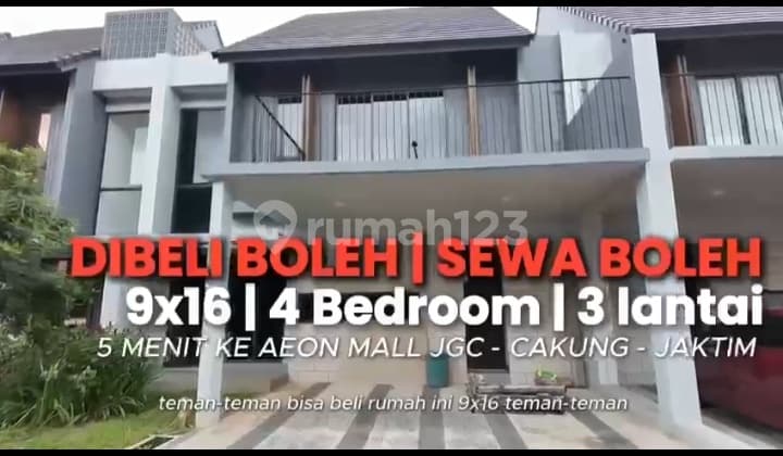 Dijual Cepat Rumah Di Wisteria Metland Menteng, (shm), Lt. 144, Lb 144, Kt 4+1, Dicakung Jakarta Tjmur