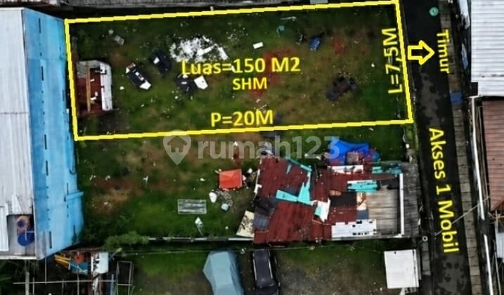 Tanah Kapling Siap Bangun Utan Kayu Dekat Tol Rawamangun
