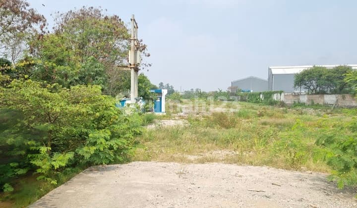 Jual Tanah Kosong 5755m² (122x47) Arya Kemuning Periuk Tangerang Bisa Izin Industri & Pergudangan