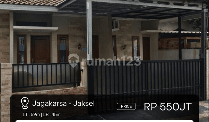 Rumah di Murah di Jagakarsa Jakarta Selatan, dengan dengan Sekolah dan Akses KRL