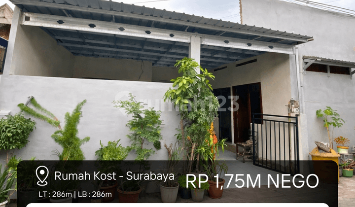 Rumah Kost 11 Kamar di Surabaya Dekat dengan Mall Tunjungan Plaza dan Area Perkantoran