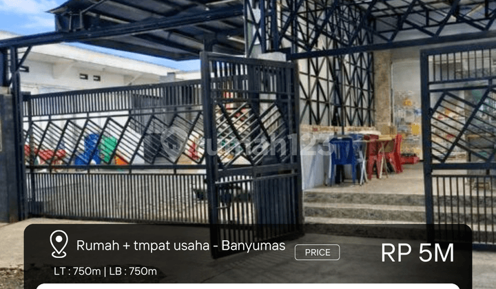 Rumah dan Tempat Usaha di Banyumas Full Furnish, Dekat Kemana Mana