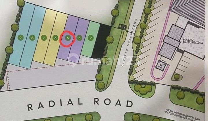 Ca27/5 Tanah Radial Road Citraland Utama Surabaya