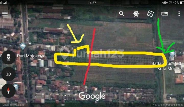 Dijual Tanah Kering Siap Bangun di Desa Banjar Agung Mojokerto