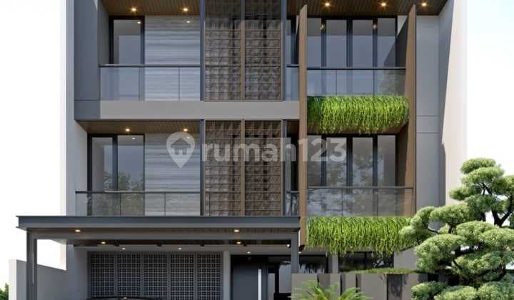 Rumah Mewah 3 Lantai Semifurished Bergaya Modern Tropical di Citraland Surabaya