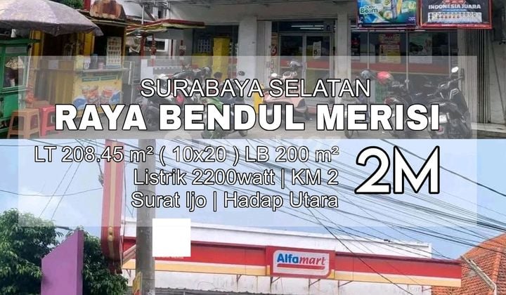 Dijual Ruang Usaha Lokasi Sangat Strategis Nego di Raya Bendul Merisi Surabaya Selatan