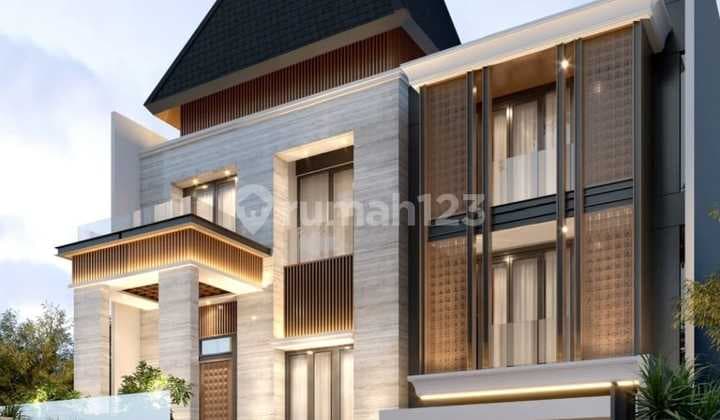 Rumah Baru 2,5 Lantai Bergaya American Modern Semi Furnished di Raffles Garden Citraland Surabaya Barat