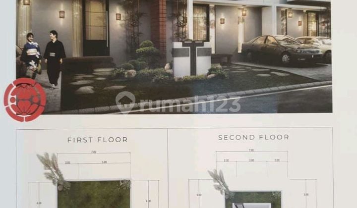 Disewakan Rumah 2 Lantai Nego di Perumahan Shojiland Sidoarjo