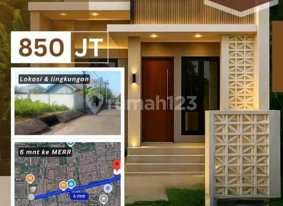 Rumah Baru Strategis Progres 80% di Rungkut bisa KPR