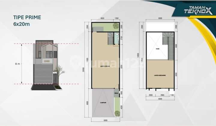 Gudang Siap Pakai +Mezzanine di Taman Tekno X - Dijual/Sewa