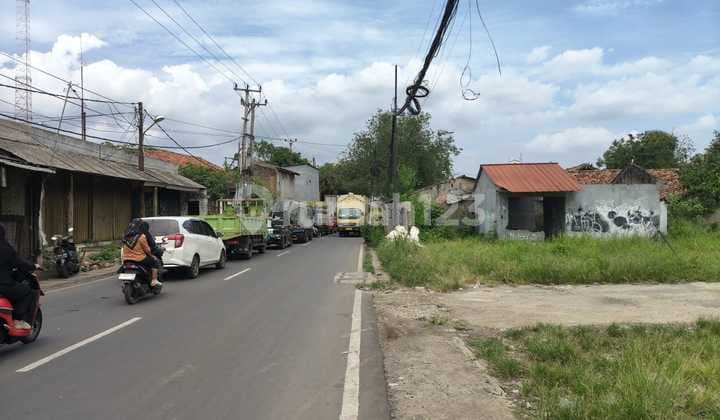 Tanah Luas 3495m Lokasi Pinggir Jalan Harga Dibawah Pasaran di Bantar Gebang