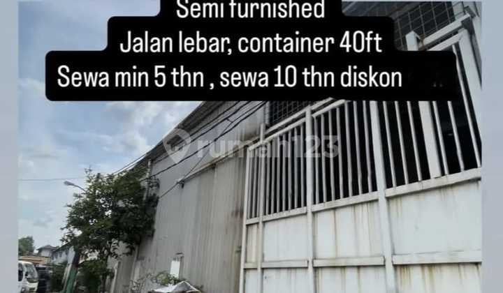 Gudang dan Kantor Kondisi Semi Furnished di Kawasan Industri Cikupa
