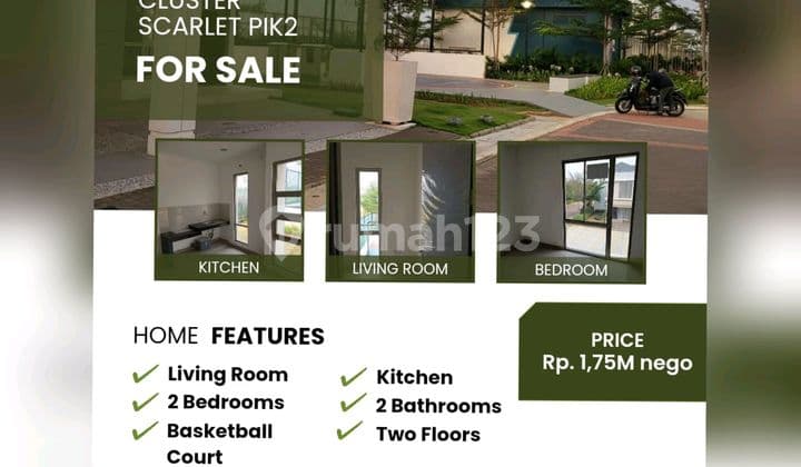 Rumah Baru Harga Di Bawah Pasaran Blm Pernah Ditempati Sejak Awal Beli Rumah Bagus di Cluster Scarlet, Perumahan Pantai Indah Kapuk 2, Salembaran Jati, Kosambi, Tangerang, Banten, Indonesia, 15214, Pantai Indah Kapuk 2