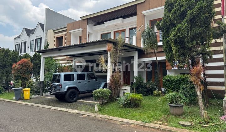 Rumah Gandeng BSD The Green Cluster Vineyard dengan Taman yg luas