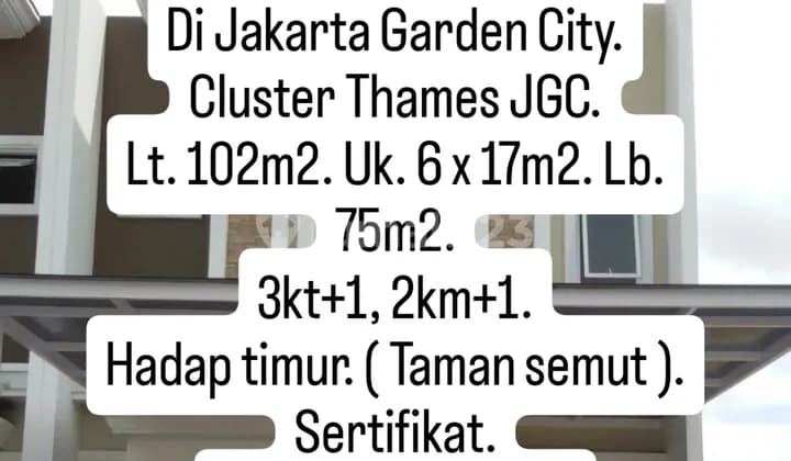 Dijual Rumah Mewah, Baru Dan Murah Di Jakarta Garden City