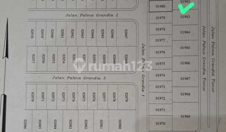 DIJUAL TANAH PALMA GRANDIA CITRALAND