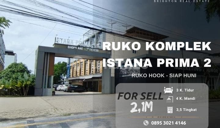 Ruko Posisi Hook - Komplek Istana Prima 2 Medan