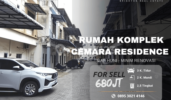 Rumah Komplek Cemara Residence - Siap Huni - Minim Renovasi