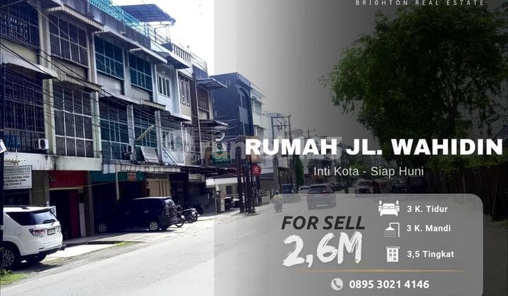 Ruko Jalan Wahidin Medan - Lokasi Strategis - Inti Kota Medan