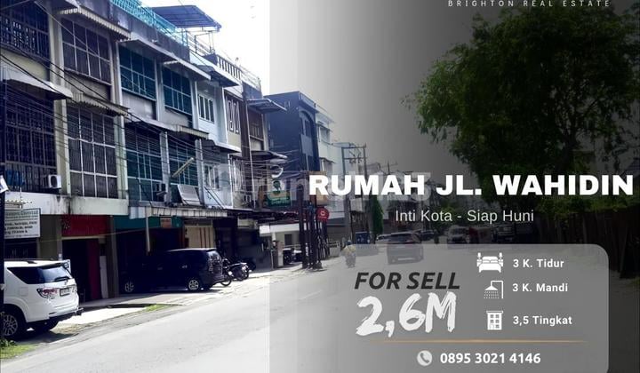 Ruko Jalan Wahidin Medan - Lokasi Strategis - Inti Kota Medan